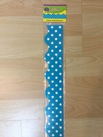 Teal Polka Dot Border