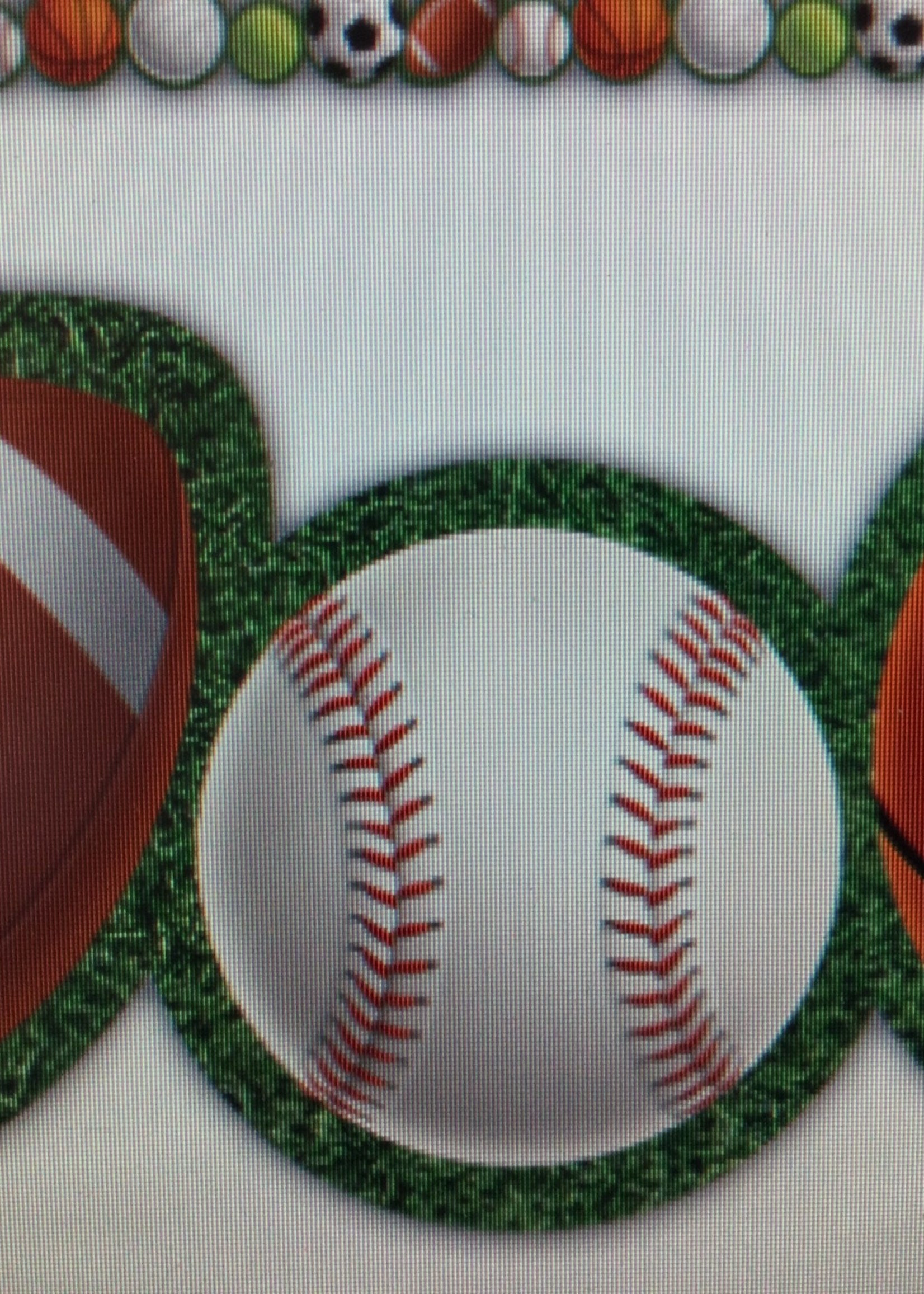 Sports Balls Die Cut Border 35'