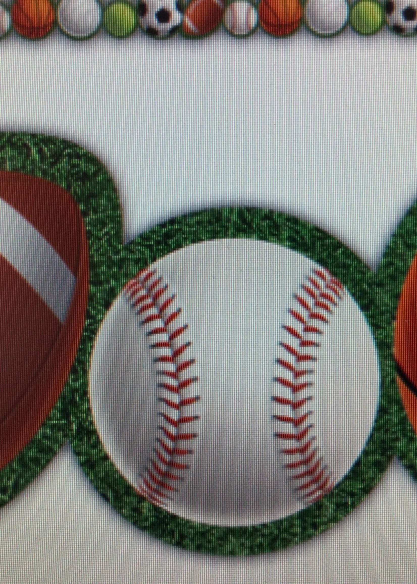 Sports Balls Die Cut Border