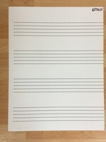 Wipe-Off Music Staff Chart