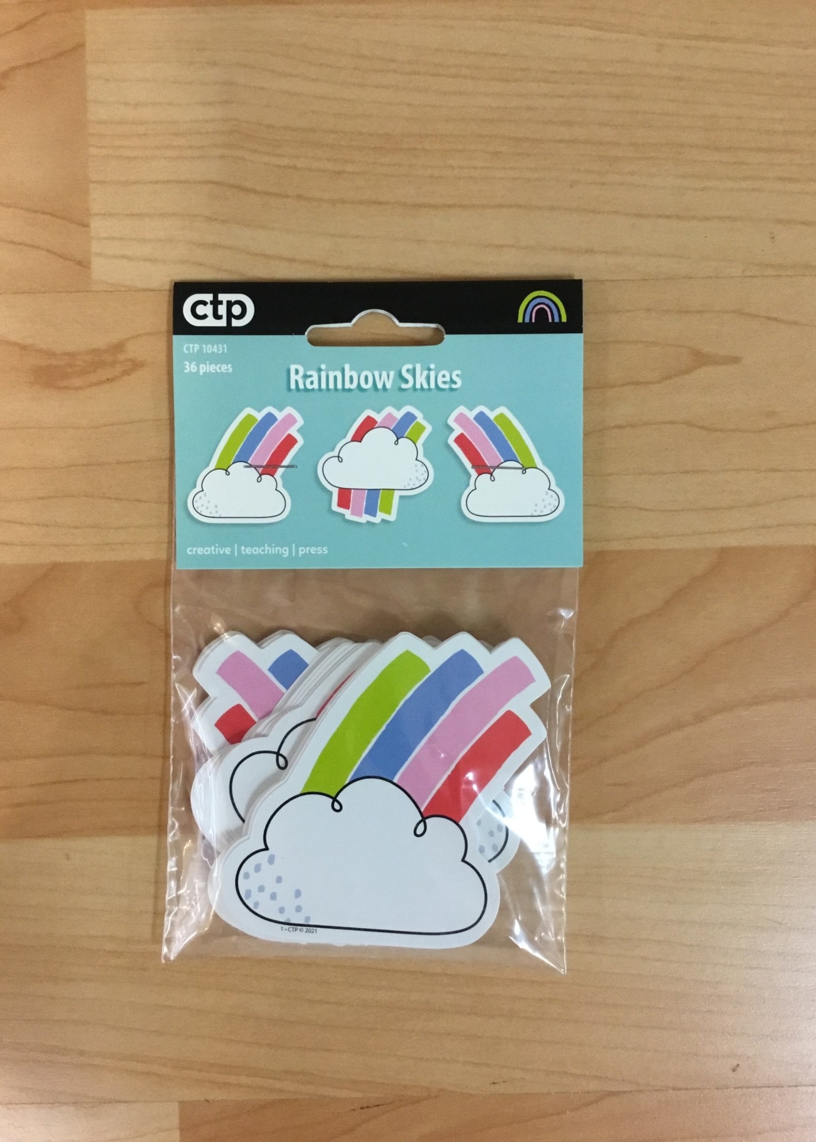 Rainbow Skies Mini Cutouts 36pc