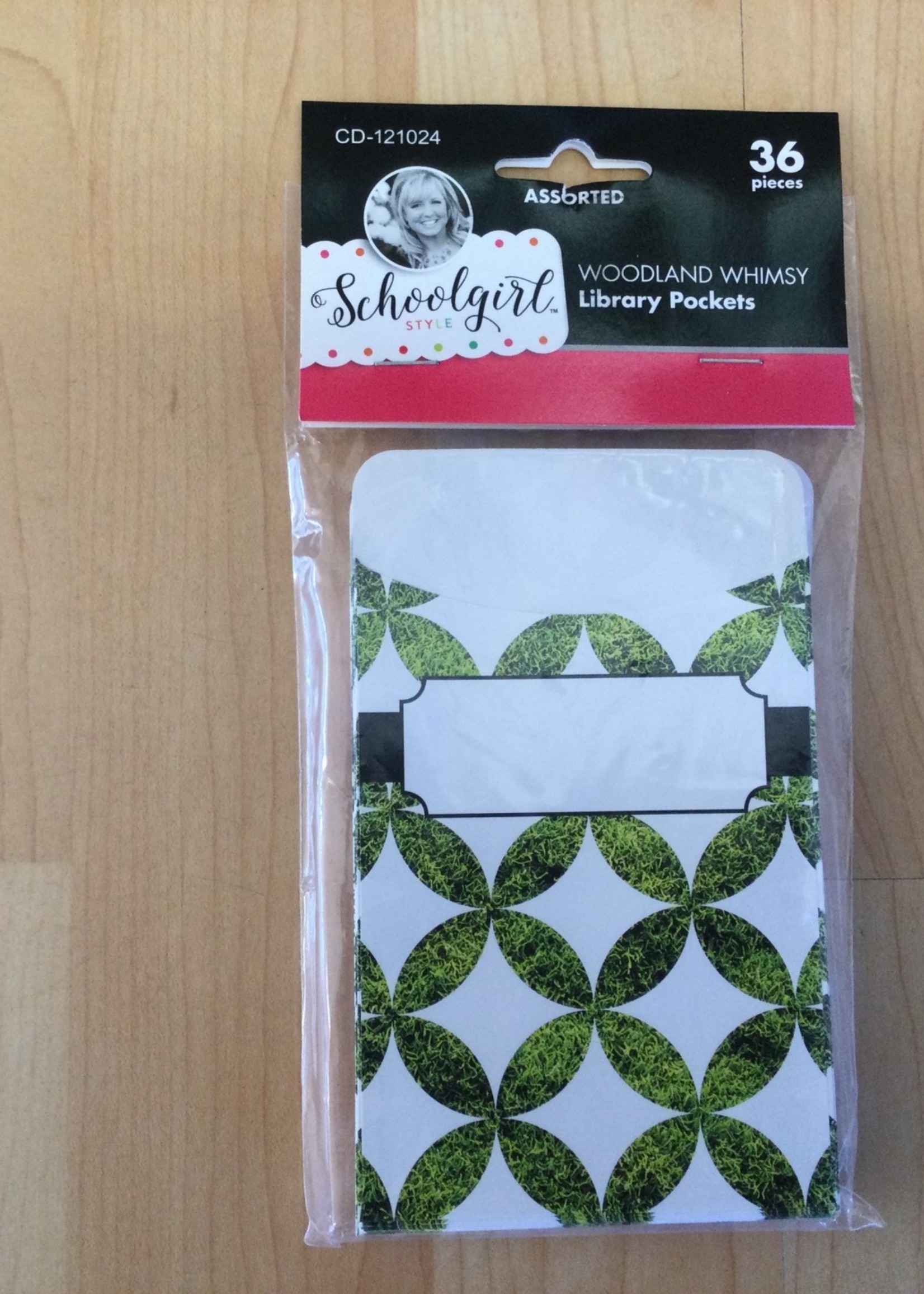 Schoolgirl Style Woodland Whimsy Library Pockets 36pc