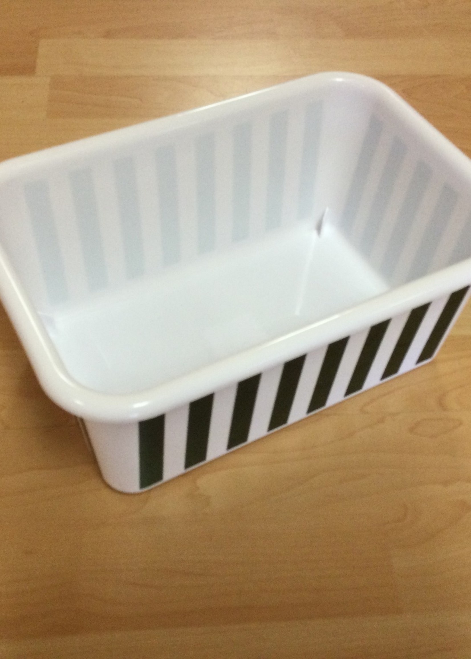 Black & White Stripes Small Storage Bin