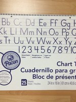 Chart Tablet 1 1/2" Ruled (Sm.) 25sheets