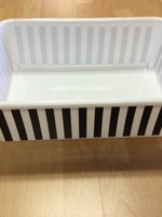Black/White Stripes Large Storage Bin