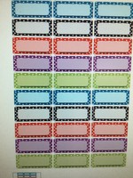 Magnetic Asst. Color Dots Labels 30pc