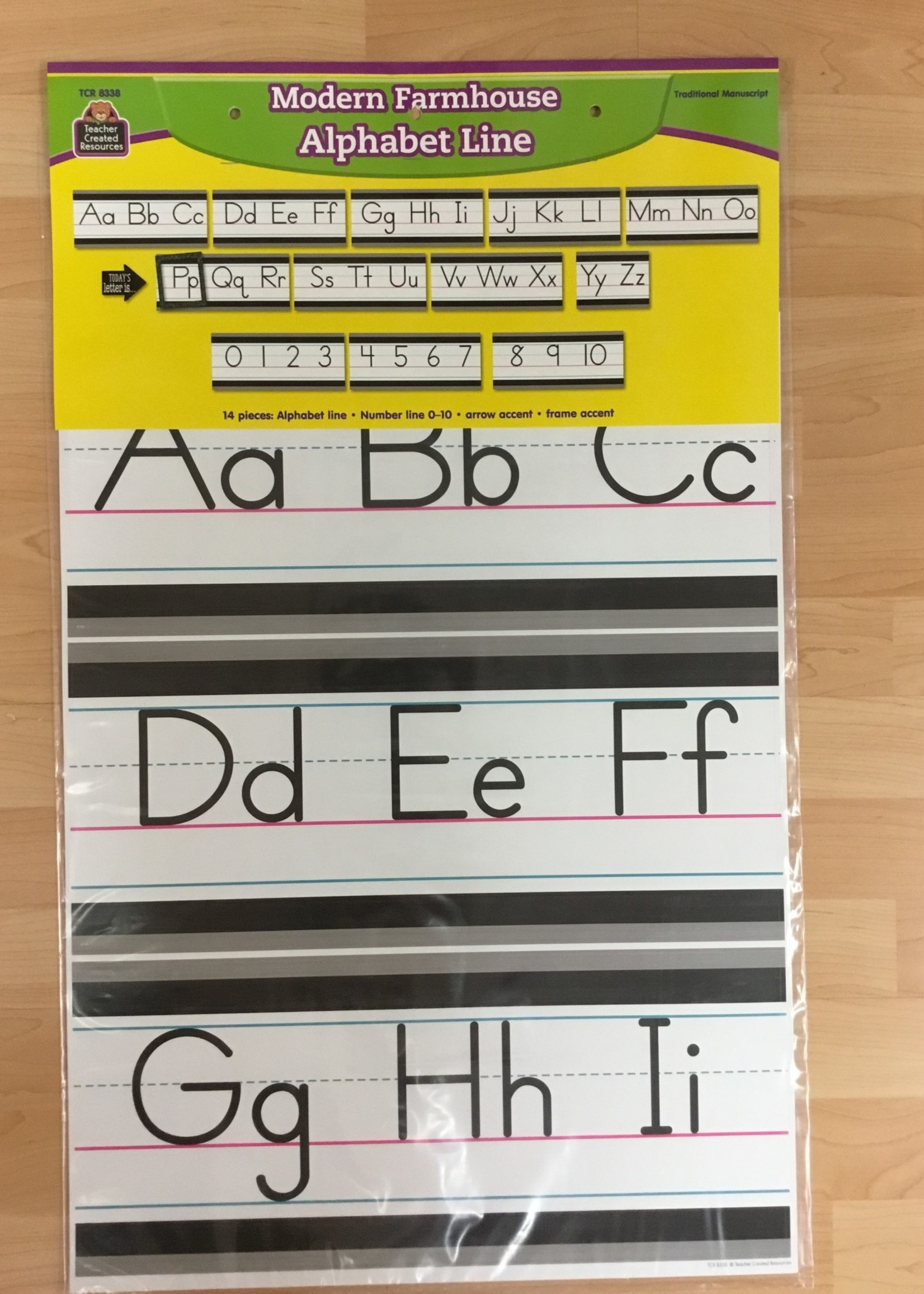 Modern Farmhouse Manuscript Alphabet Line
