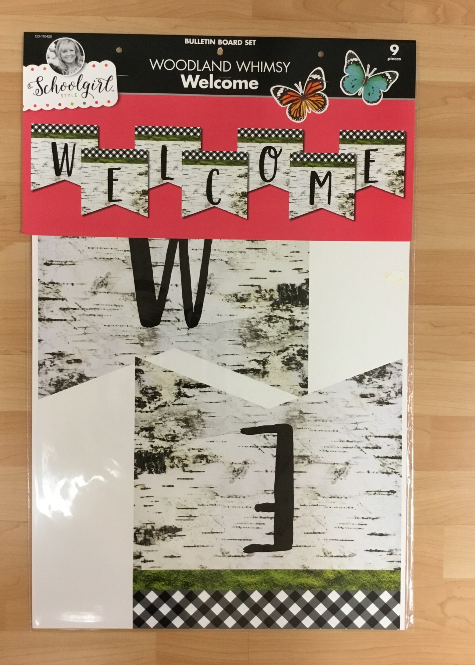 Schoolgirl Style Woodland Whimsy Welcome Bulletin Board