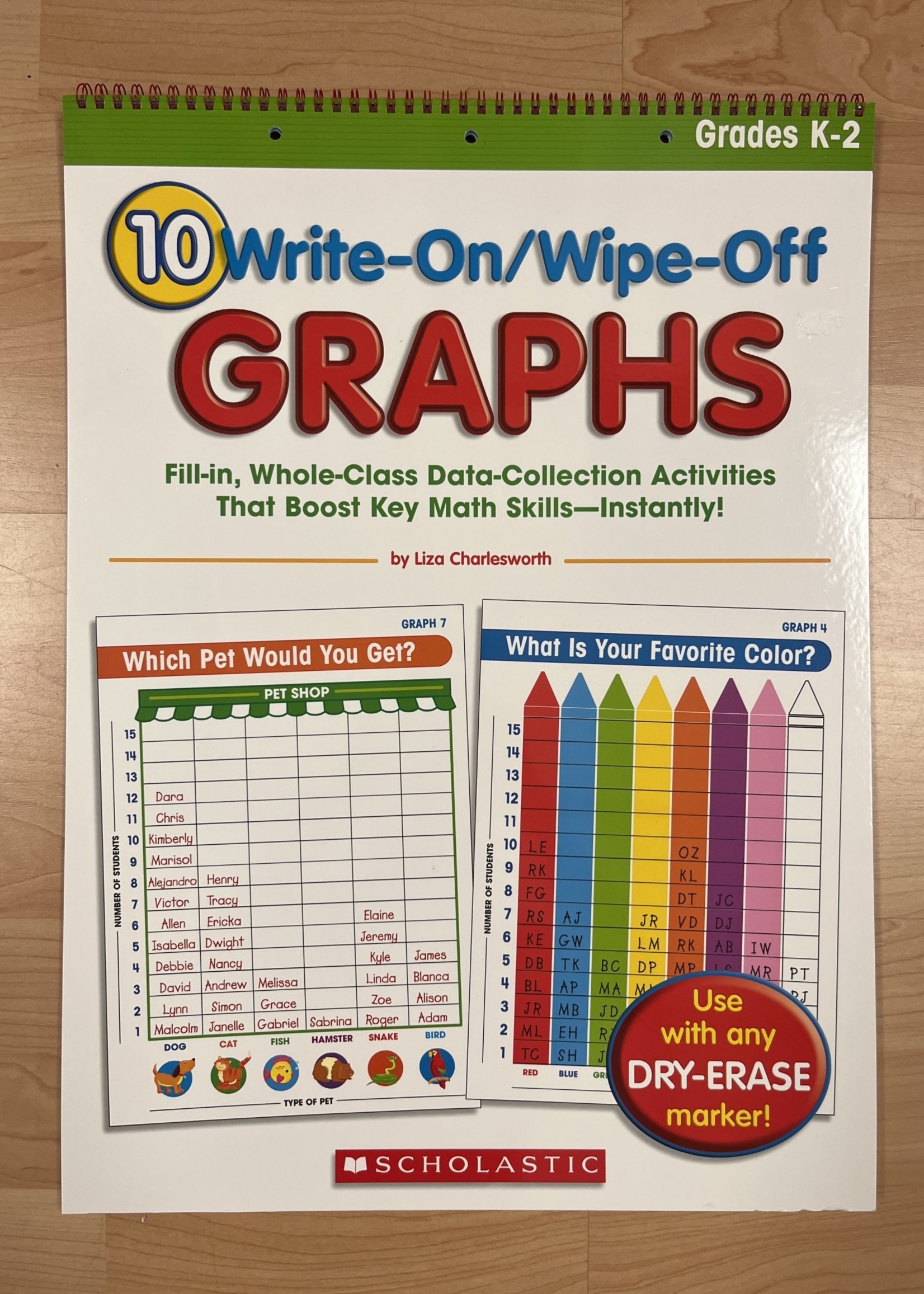 10 Wipe-Off Graphs Flipchart