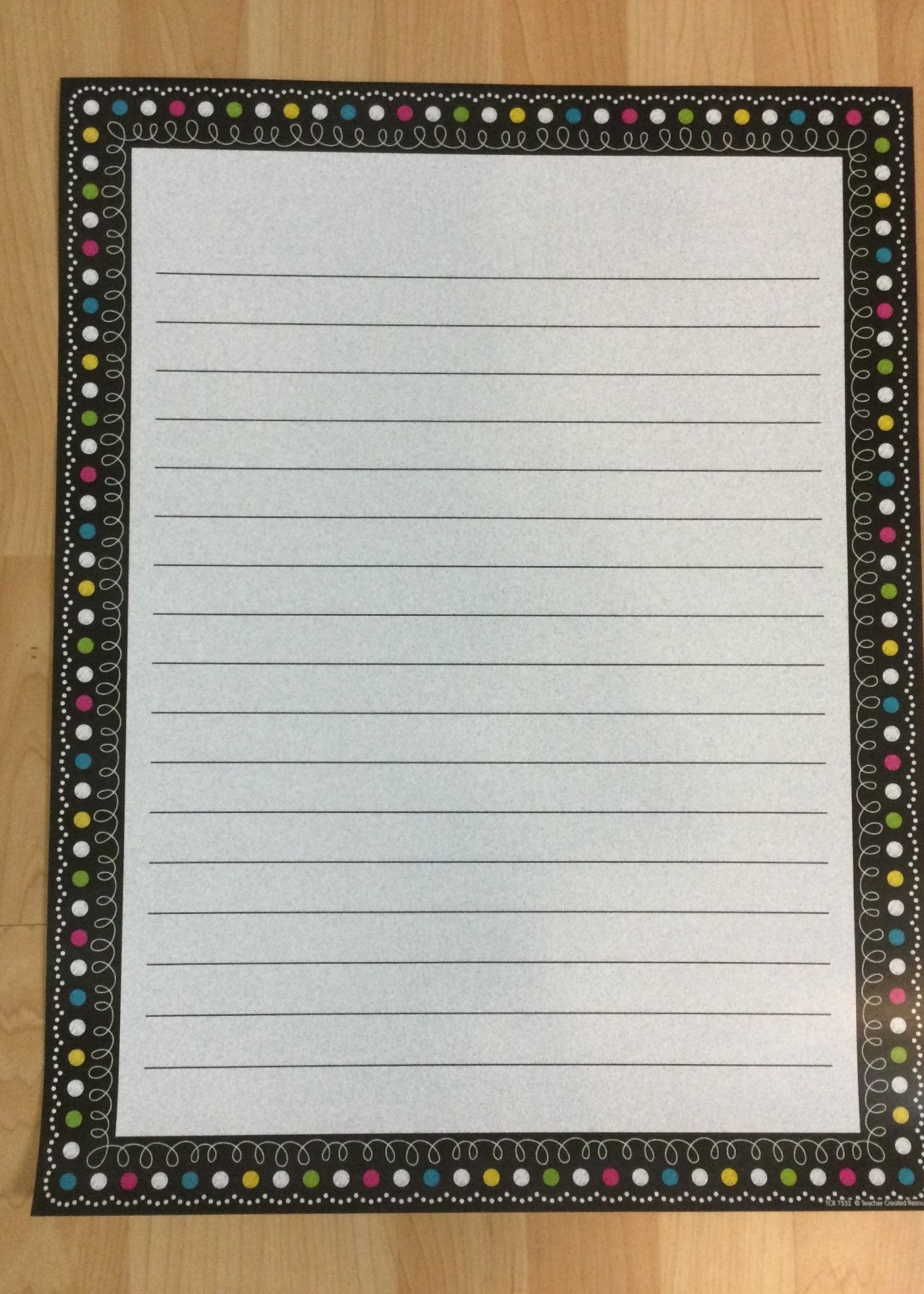 Chalkboard  Brights Lined Chart