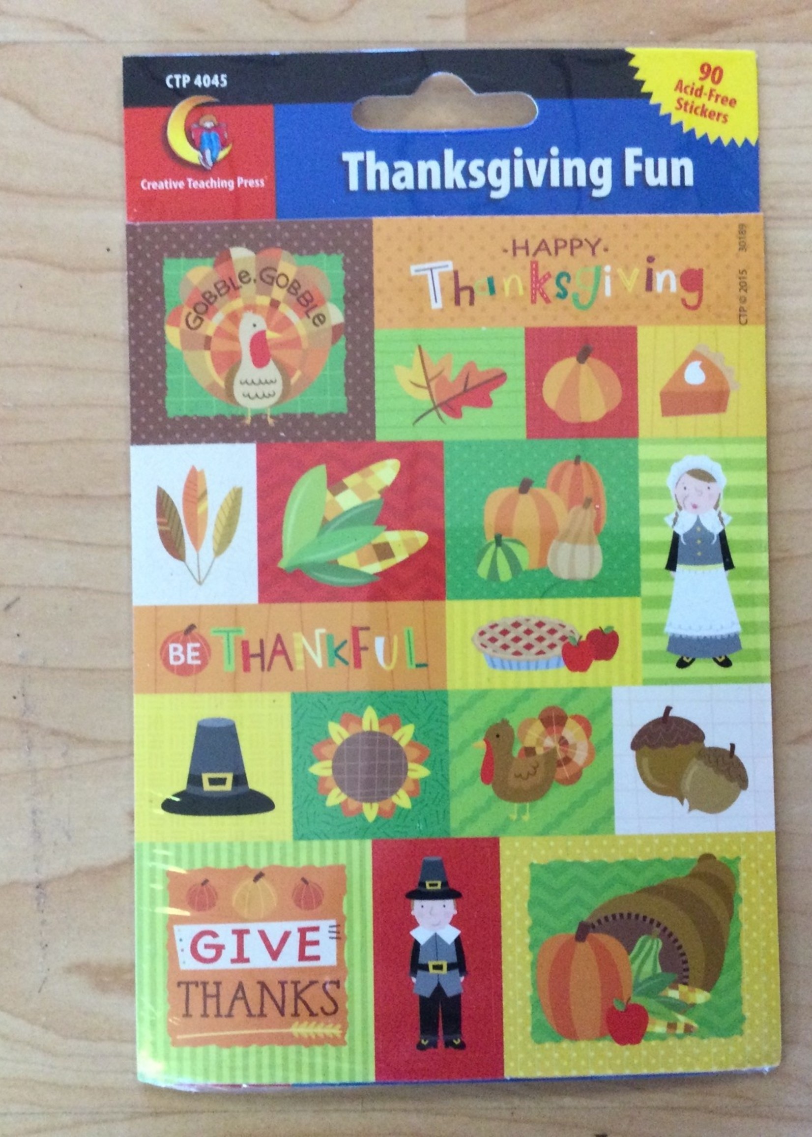 Thanksgiving Fun Stickers 90pc