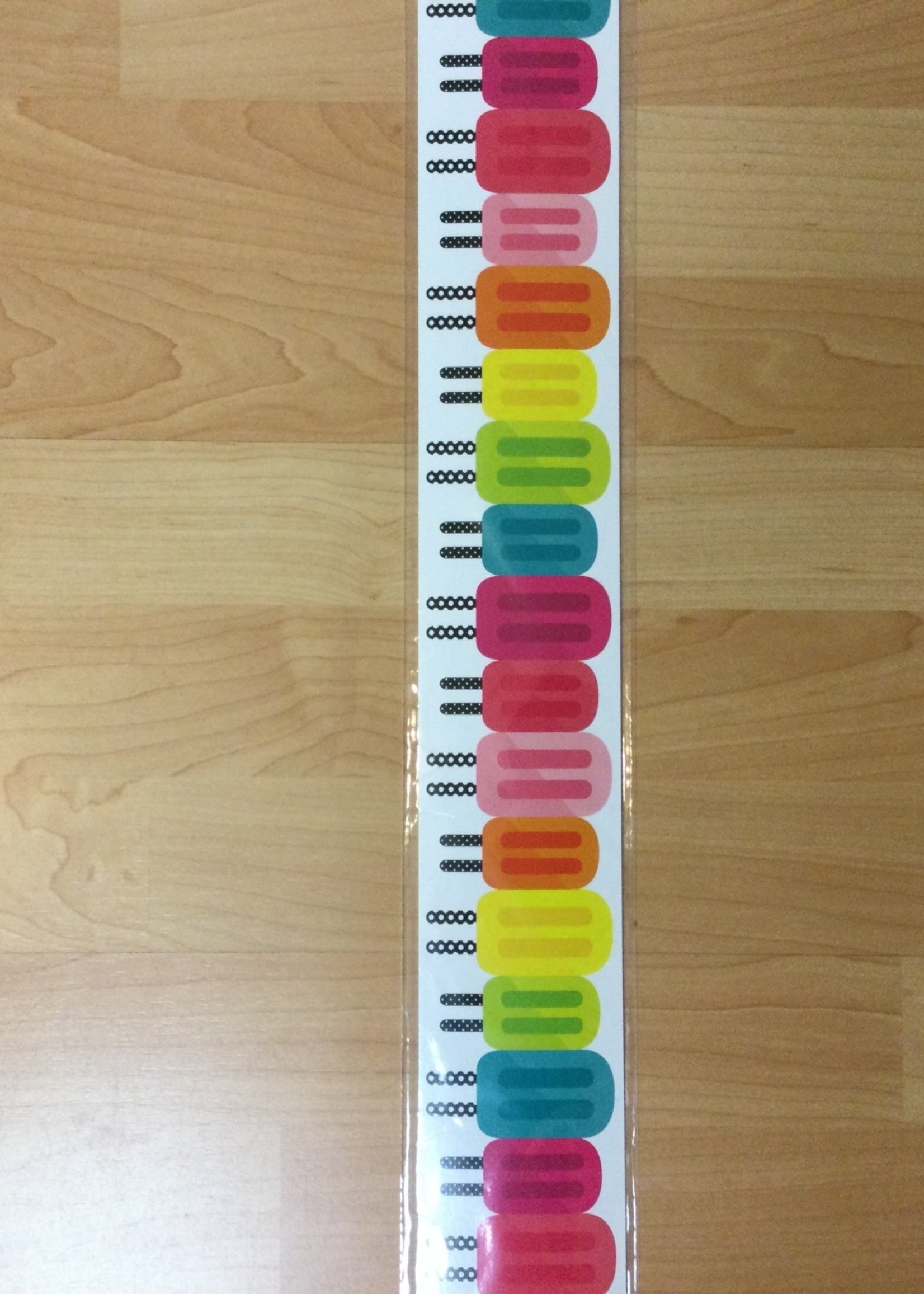 Schoolgirl Style Tropical Pops Straight Border 36'