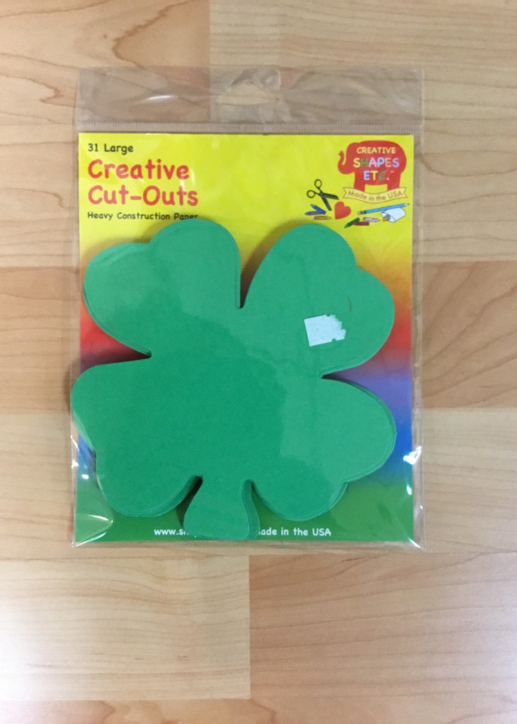 Large  4 Leaf Clover Cutouts 31pc