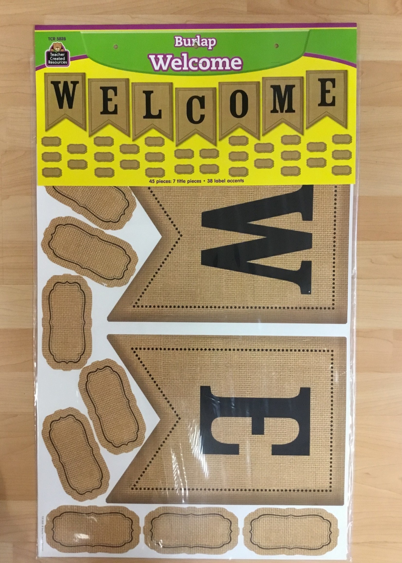 Burlap Welcome Bulletin Board Set
