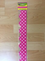 Pink Polka Dot Scalloped Border