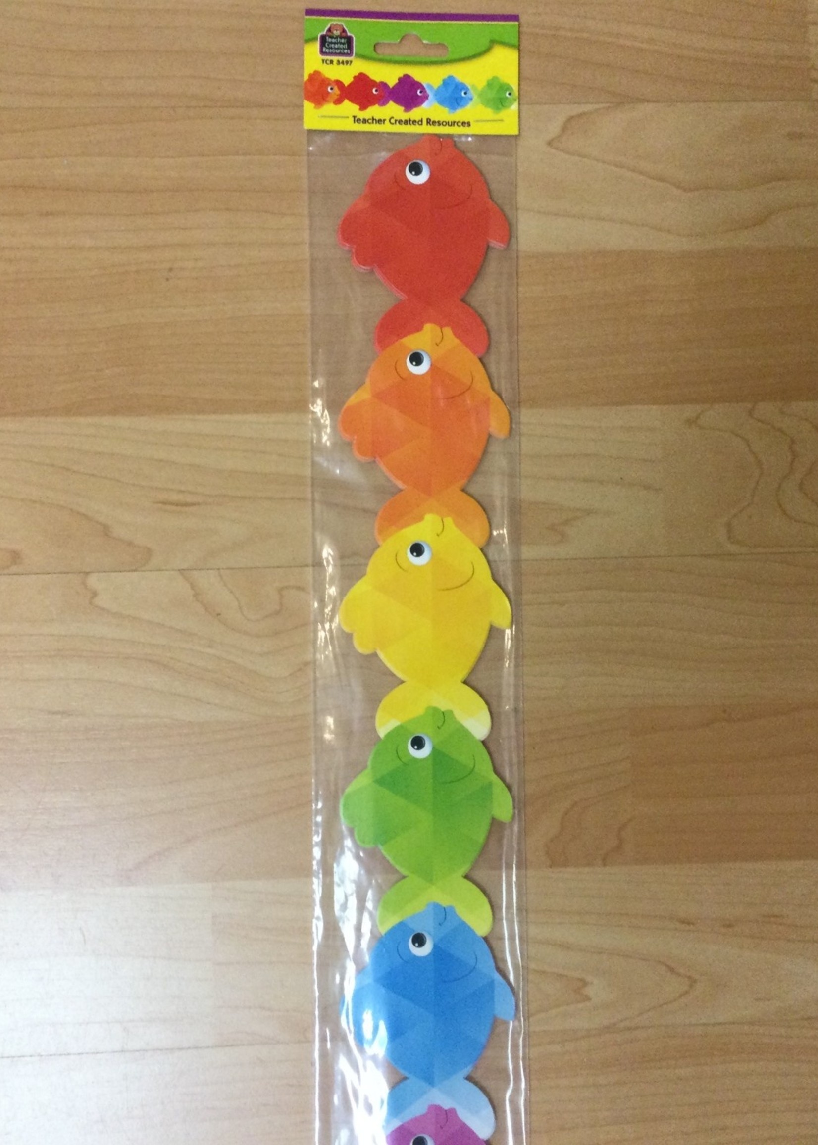 Colorful Fish Die Cut Border