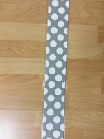 Schoolgirl Style Gray Polka Dot Straight Border 36'