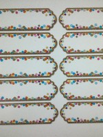 Confetti Magnetic Nameplates 10pc