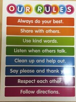 Color Your Classroom Our Rules Chart