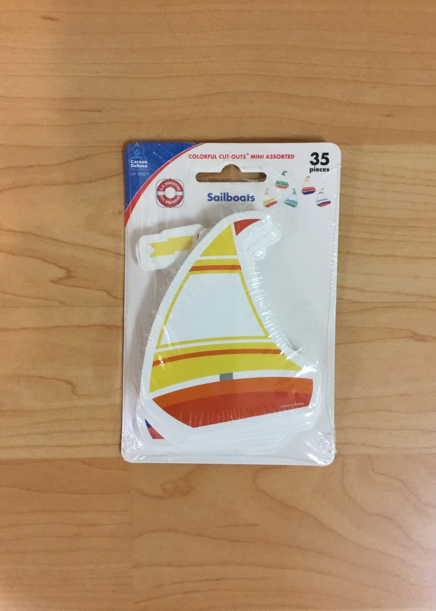 SS Discover Sailboat Mini Cutouts 35pc