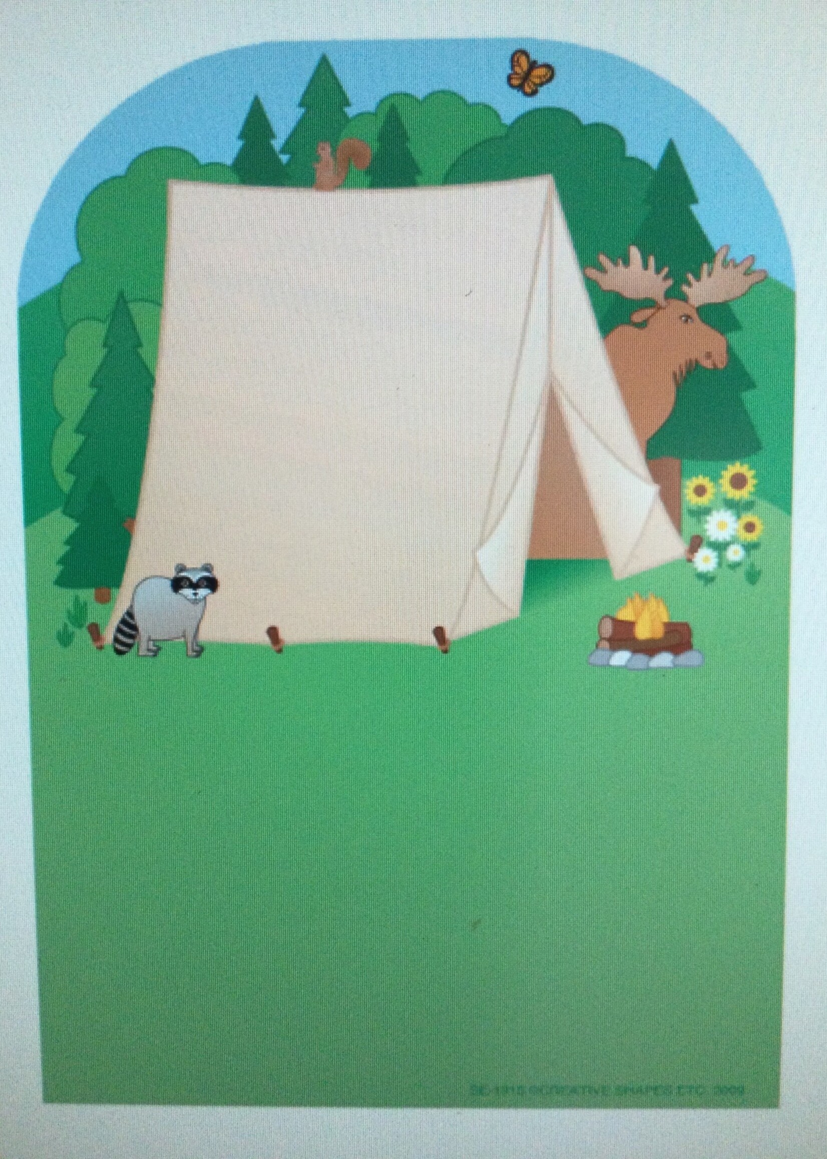 Camping Tent Notepad 50 sheets