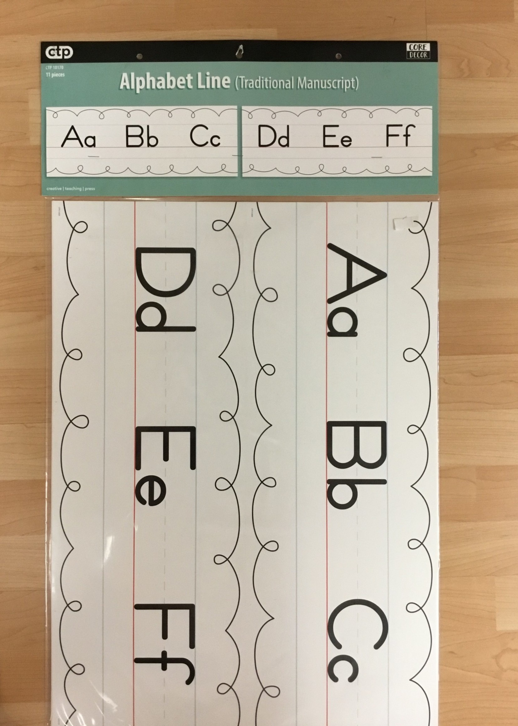 Alphabet Line Traditional Manuscript Bulletin Board