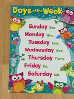 Owl Stars Days of the Week Chart