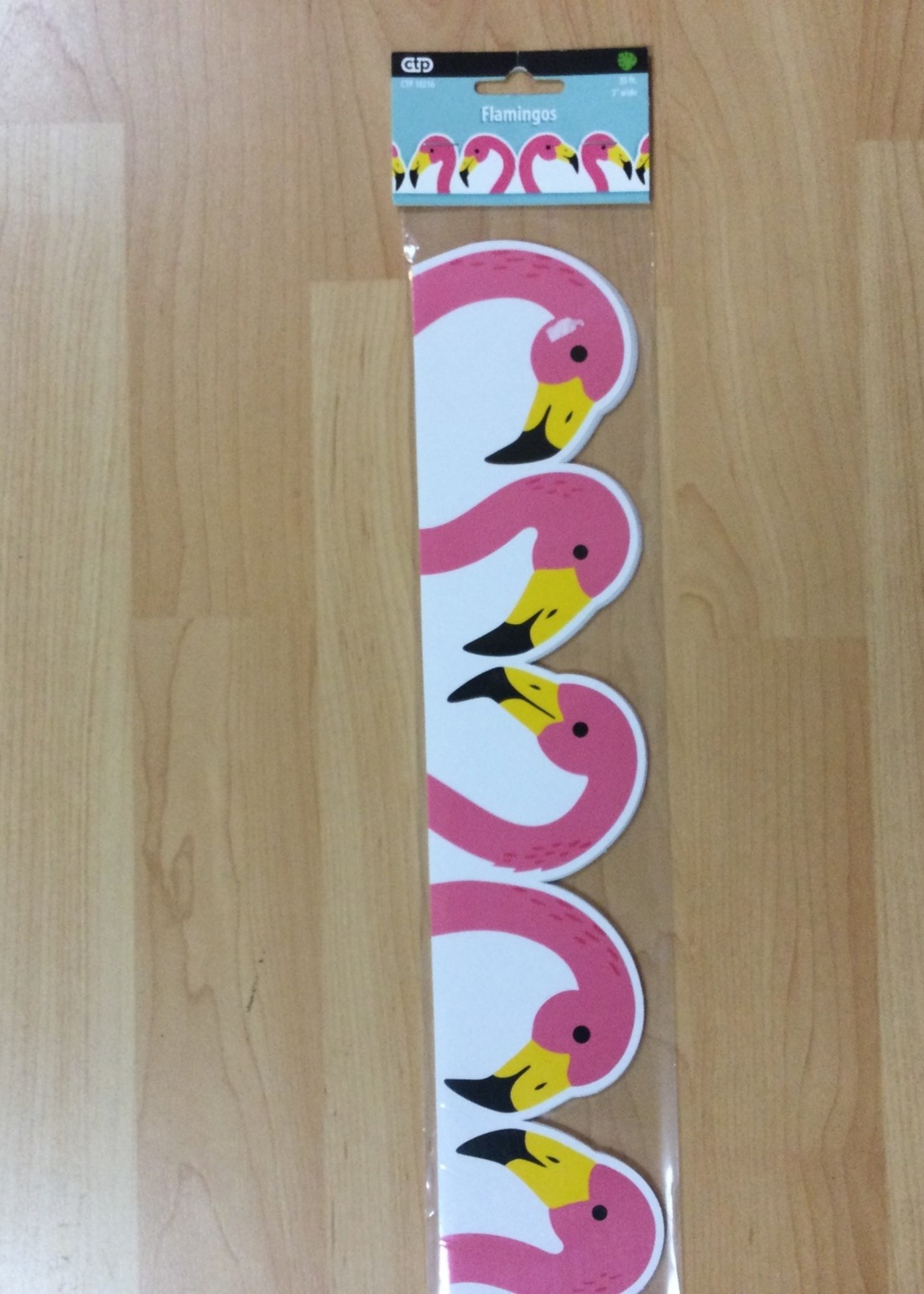 Flamingos Die Cut Border