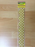Gold Shimmer Polka Dot Scalloped Border 35'