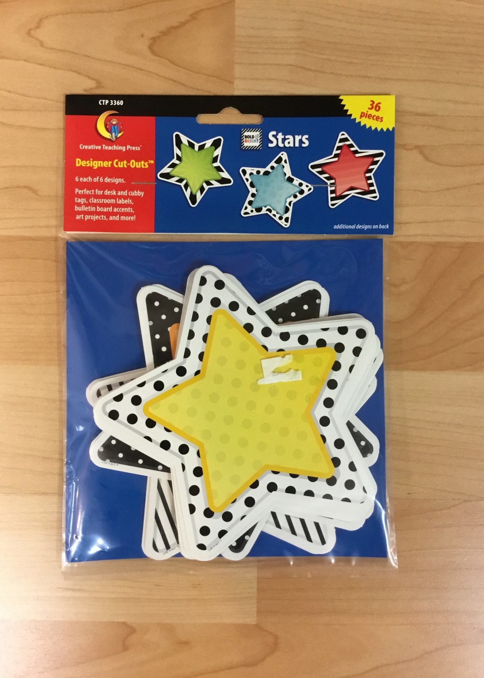 Bold & Bright Stars Cutouts  36pc