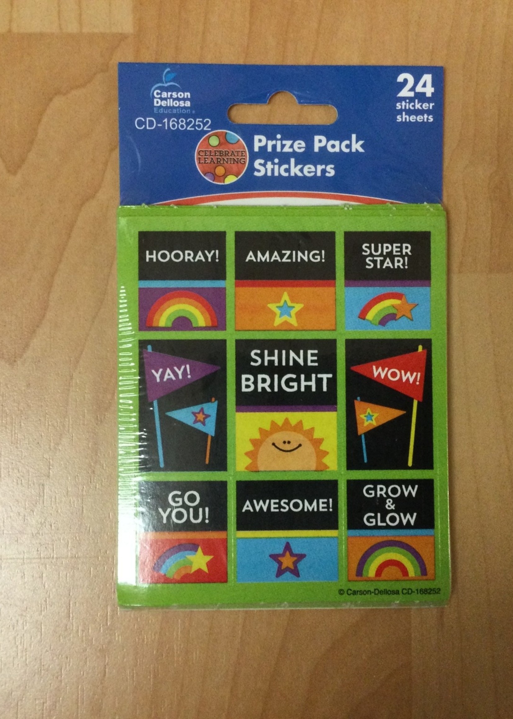 Celebrate Learning Prize Pack Stickers 24 sheets
