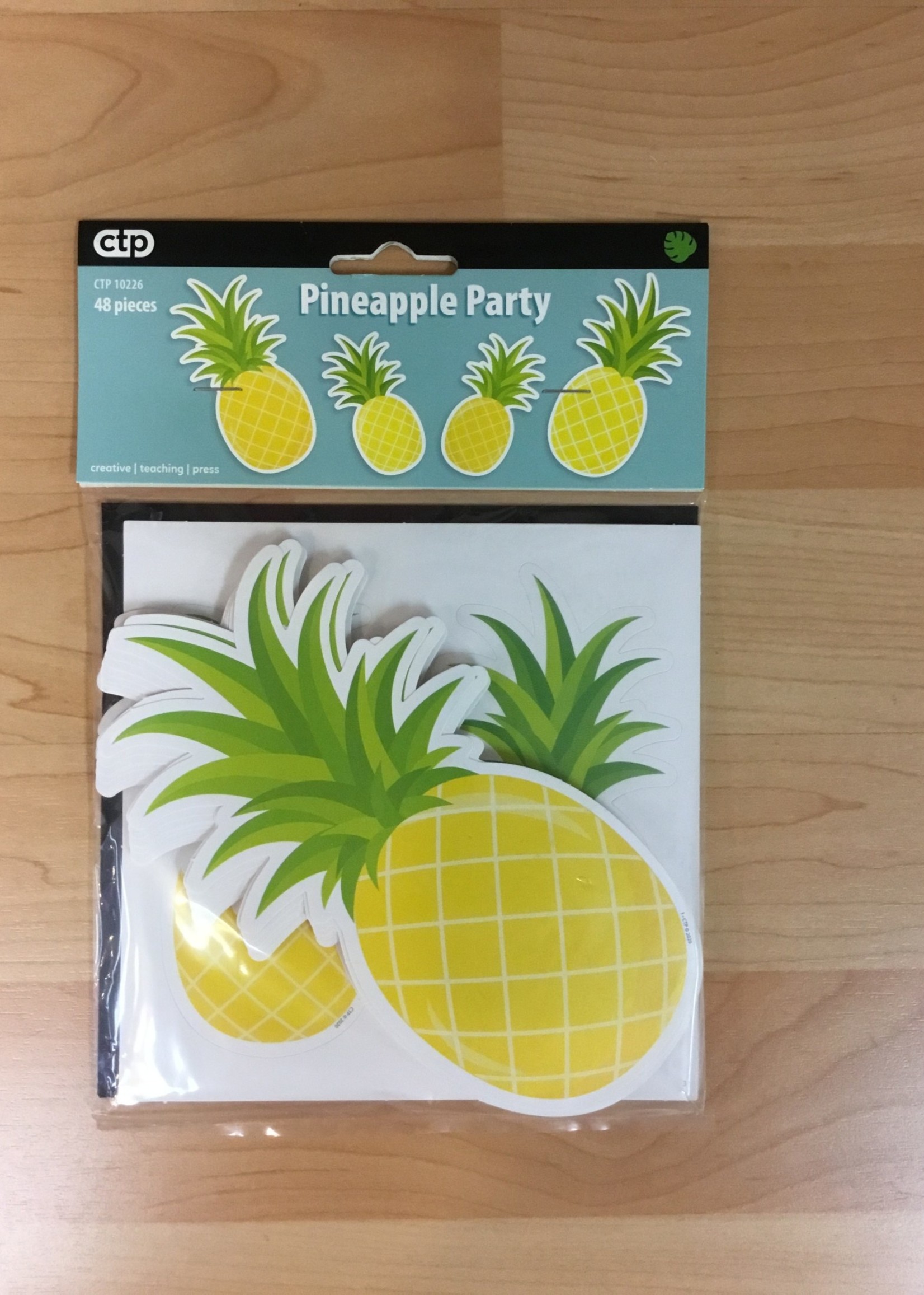 Pineapple Party Cutouts 48pc