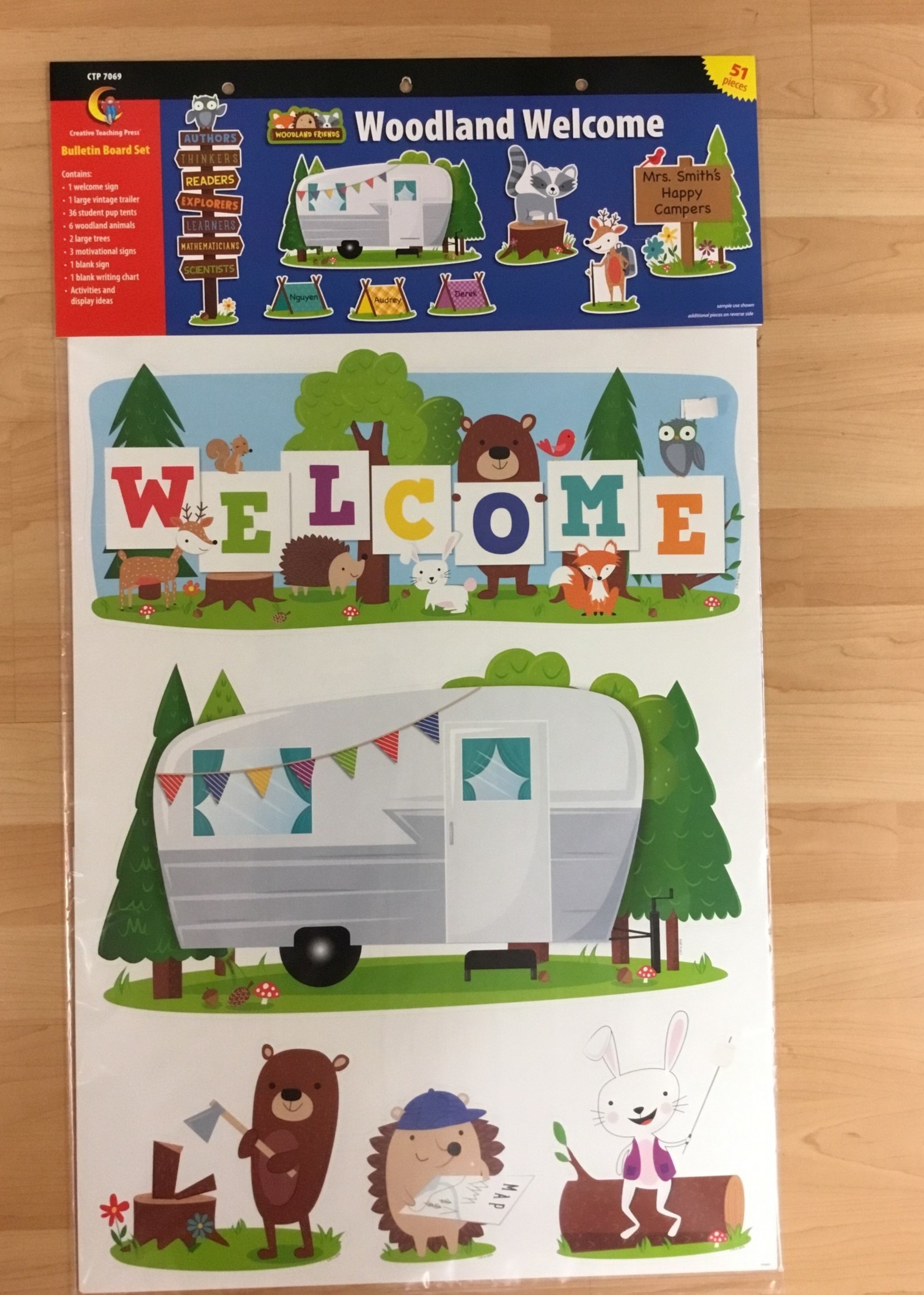 Woodland Friends Welcome Bulletin Board Set