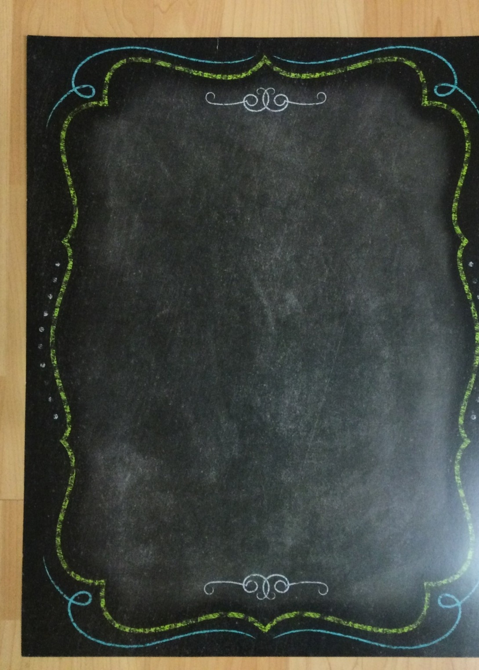 Chalkboard Blank Chart