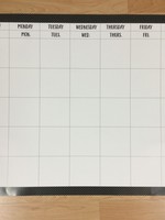 Black Polka Dot Calendar Chart