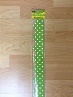 Lime Polka Dot Scalloped Border