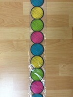 Chalkboard Brights Circles Border 35'