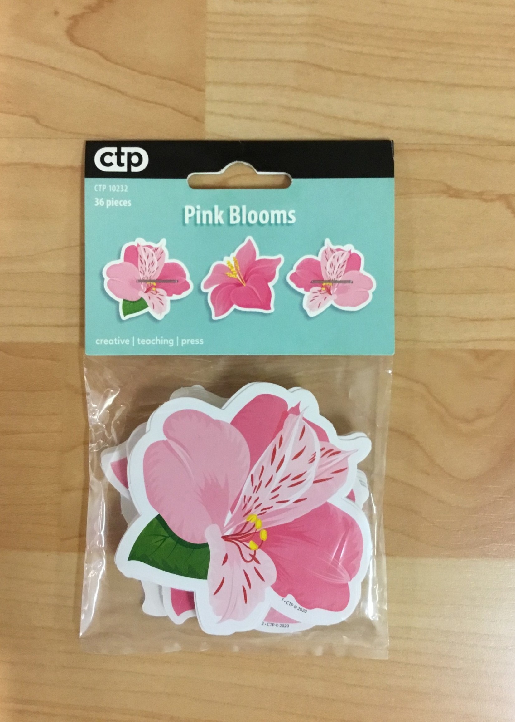 Pink Blooms Mini Cutouts 36pc