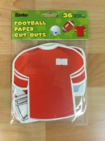 Football Cutouts 36pc
