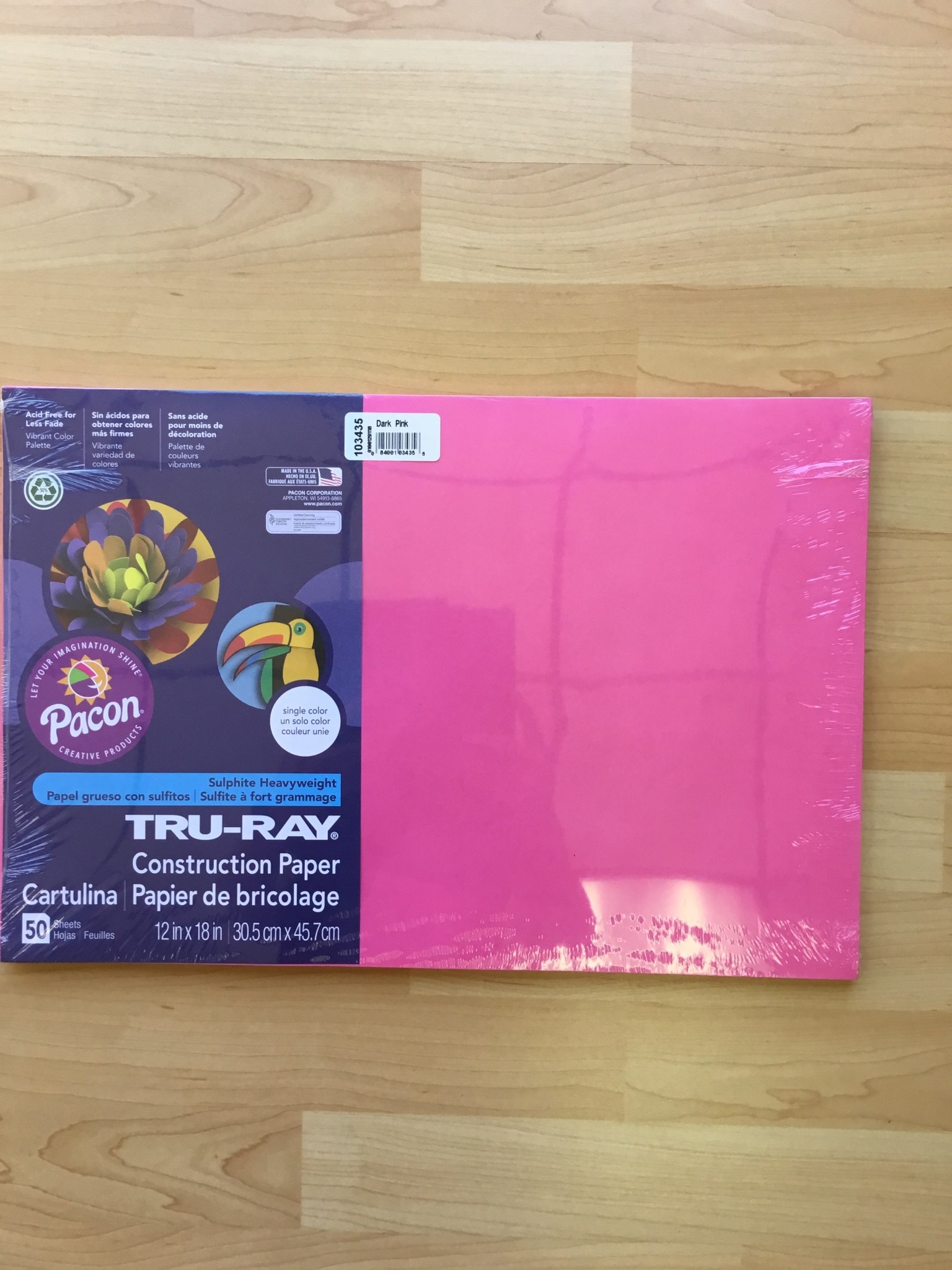 Tru-Ray Construction Paper 12x18 Dark Pink