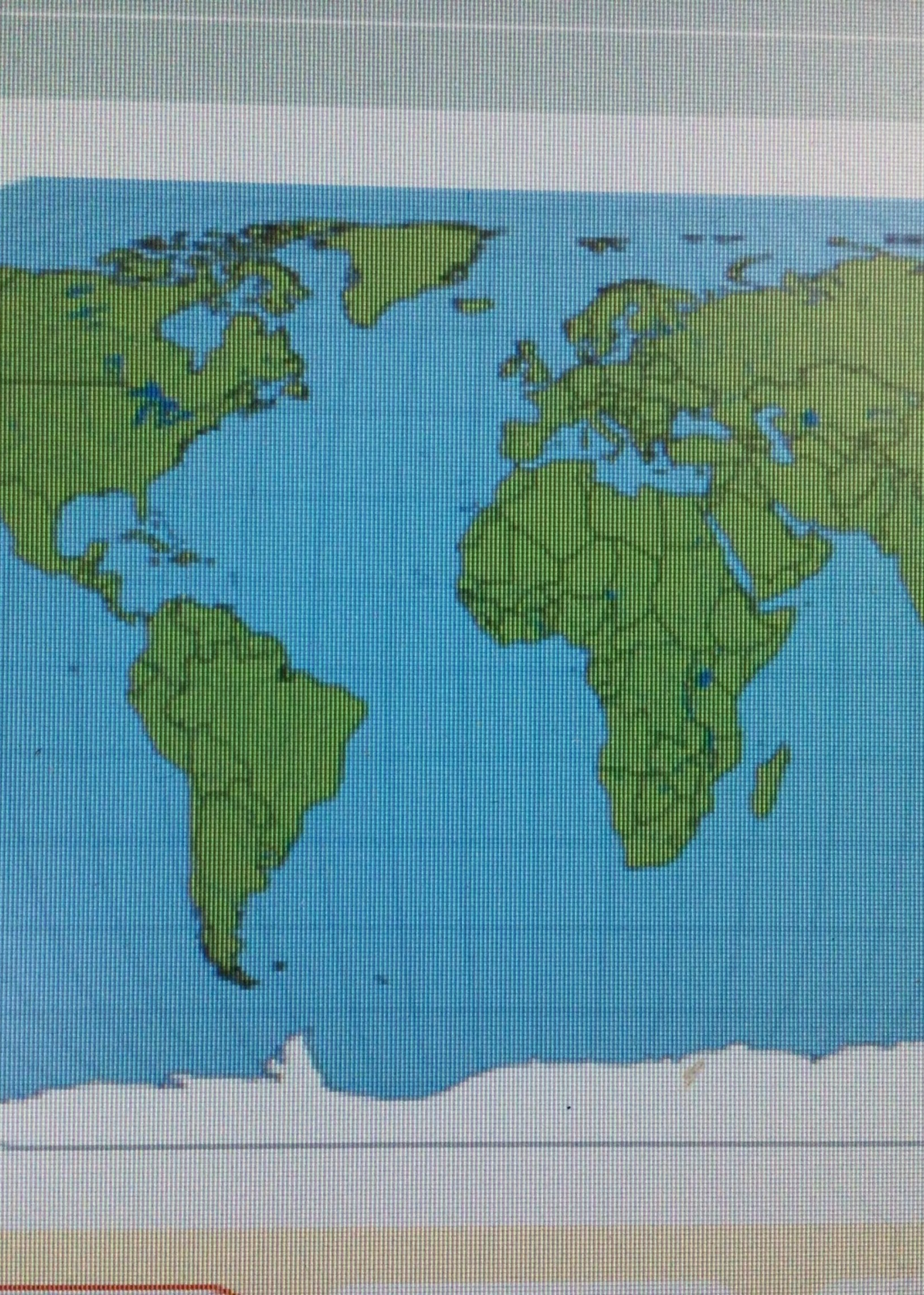 Unlabeled World Practice Map 30 pk
