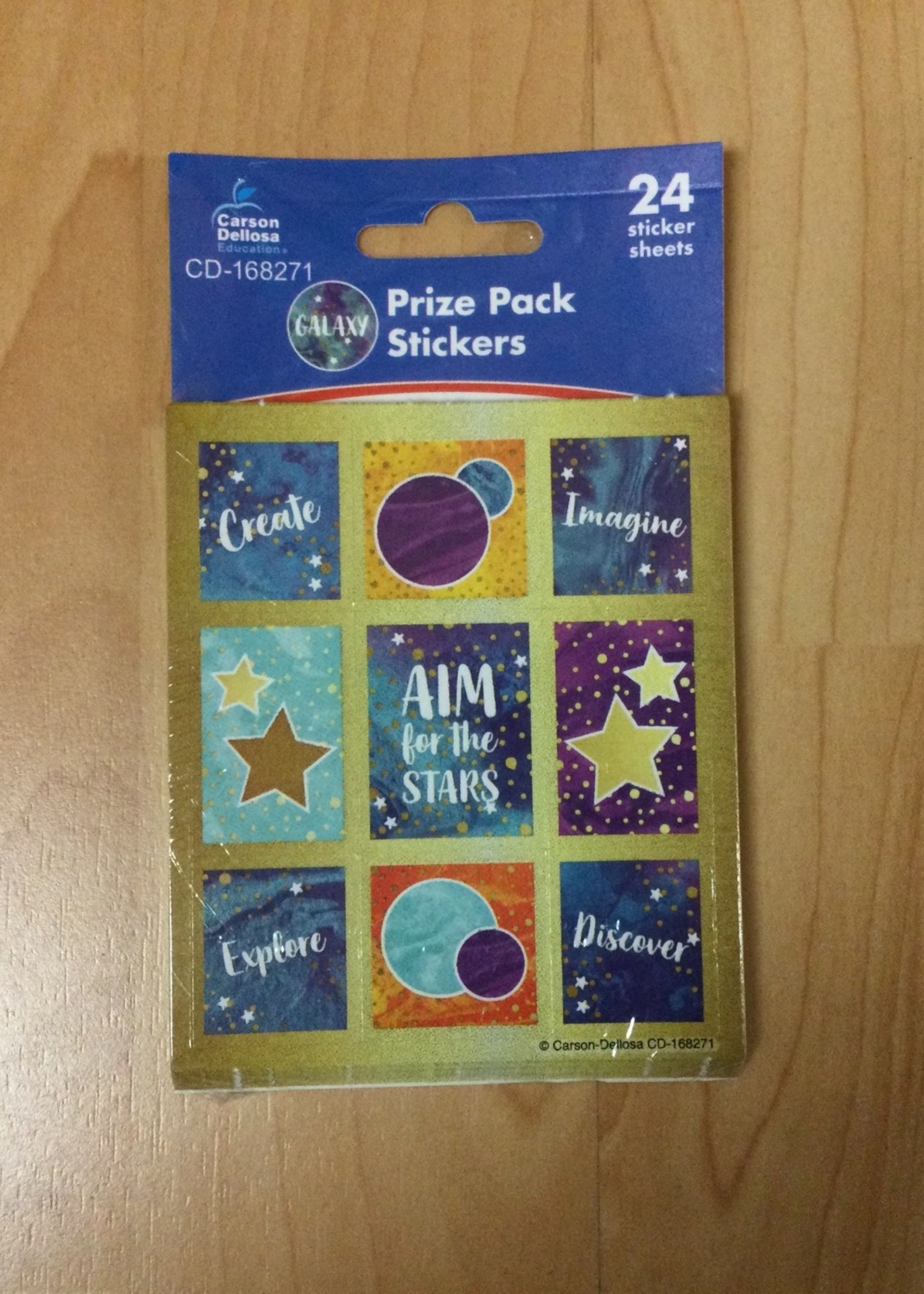 Galaxy Prize Pack Stickers 24 sheets