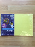 Light Yellow 12" x 18" Tru-Ray Construction Paper