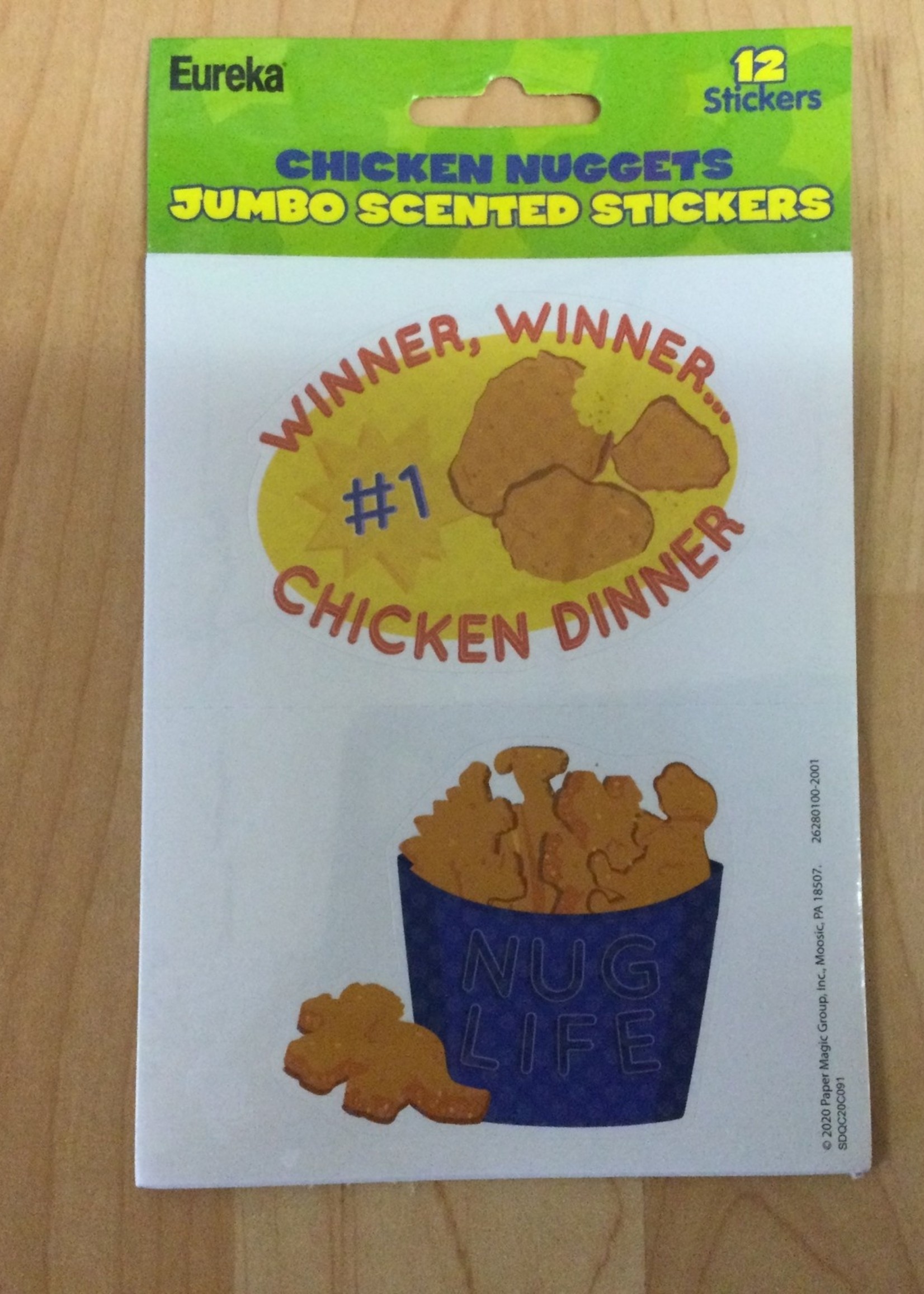 Jumbo Chicken Nugget Stickers (12)