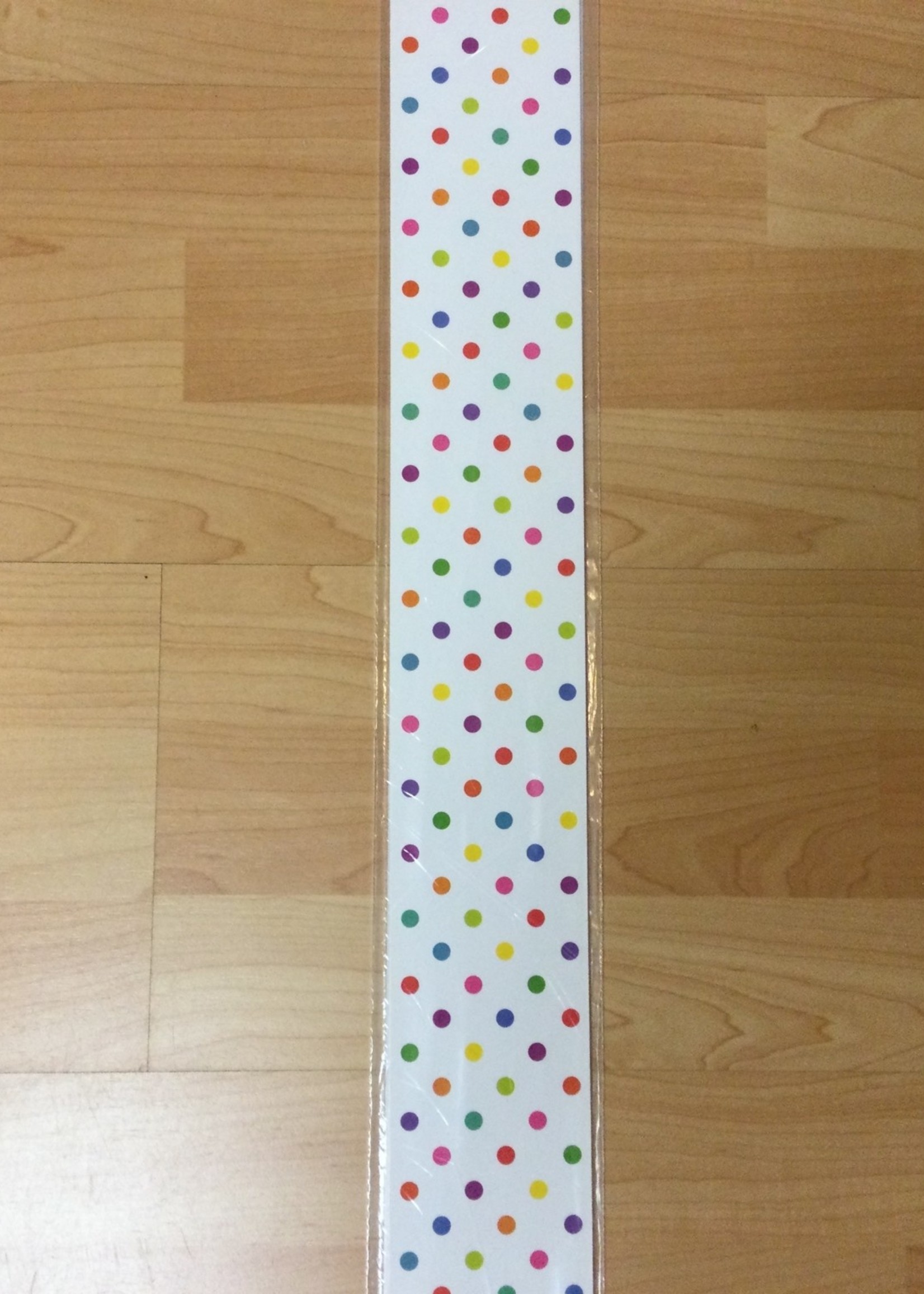 Colorful Dots Straight Border