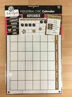 Schoolgirl Style Industrial Chic Calendar Bulletin Board