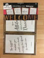 Schoolgirl Style Industrial Chic Welcome Bulletin Board