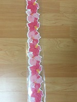 Pink Blooms Die Cut Border 35'