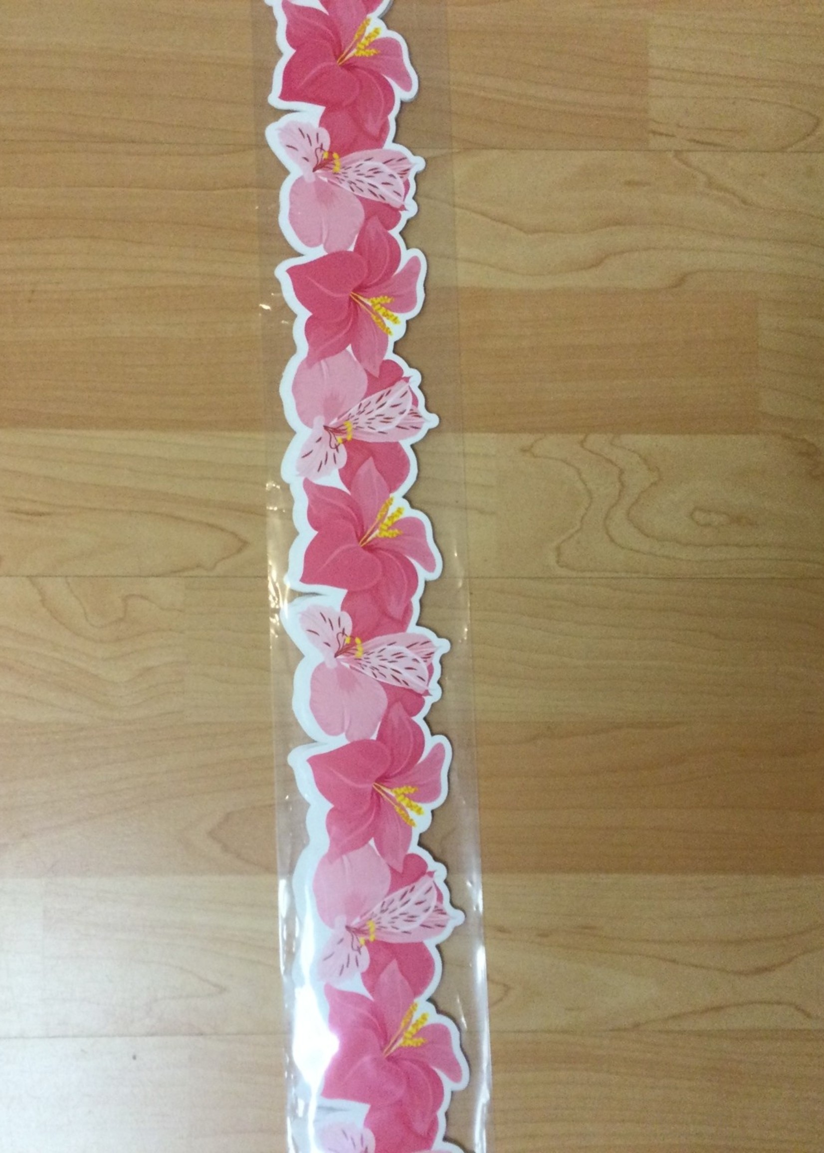 Pink Blooms Die Cut Border 35'