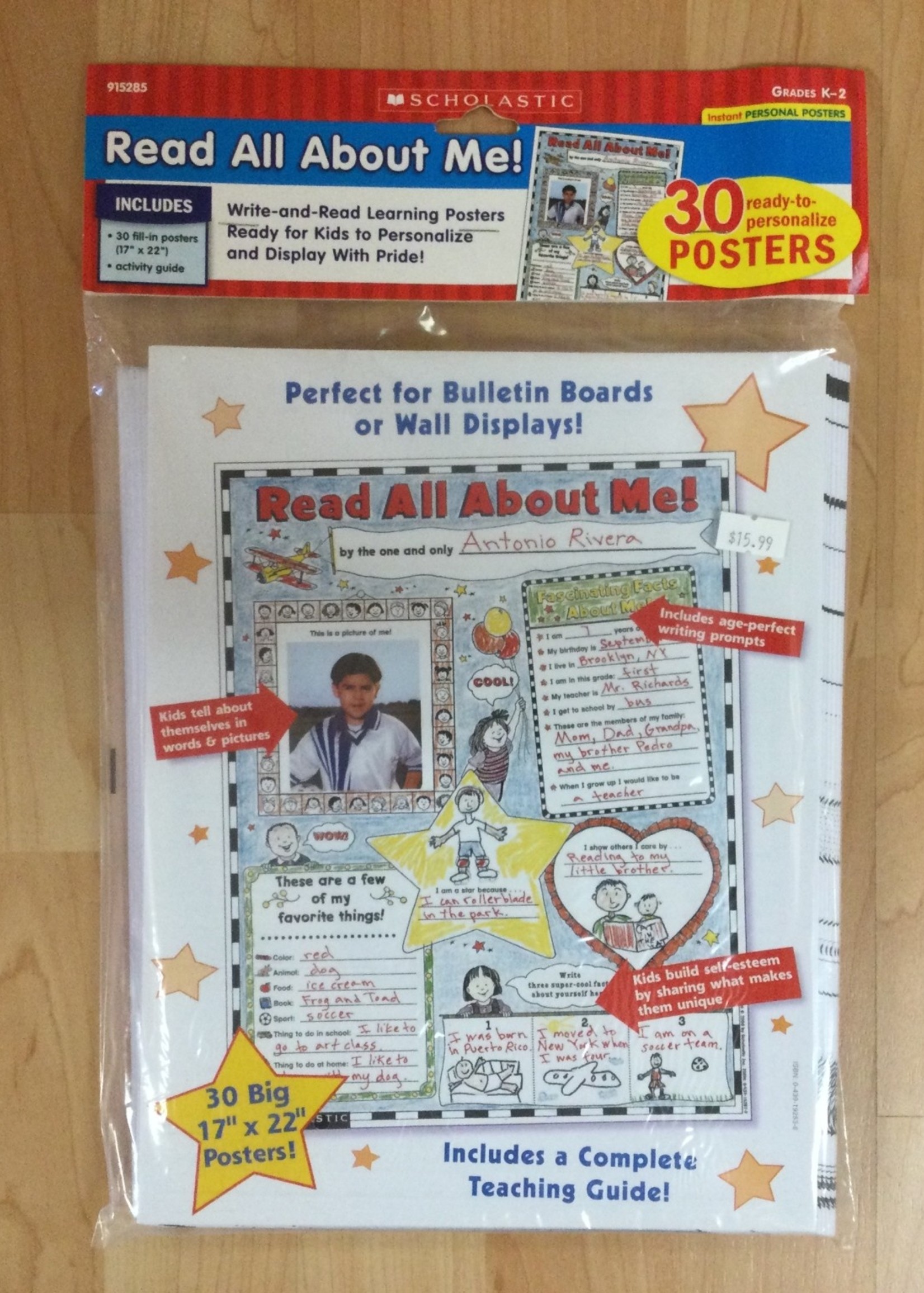 Gr K-2 Read All About Me! 30 posters